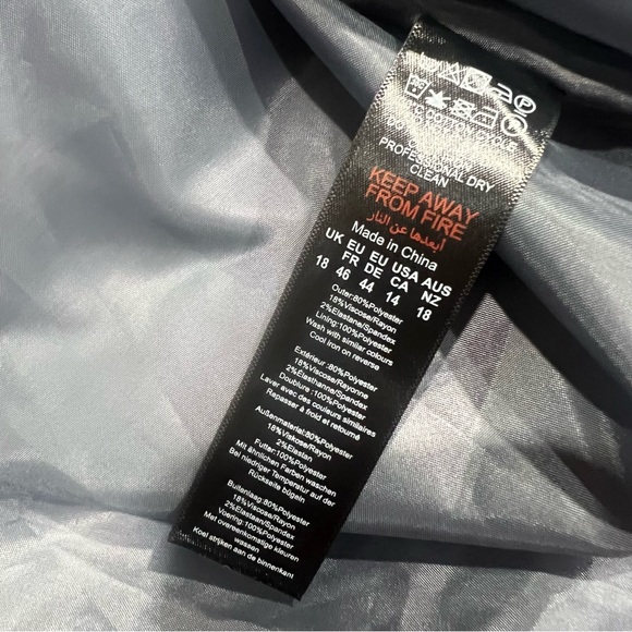 Nasty Gal Plaid Oversized Double-Breasted Blazer Jacket 14 - Picture 4 of 7